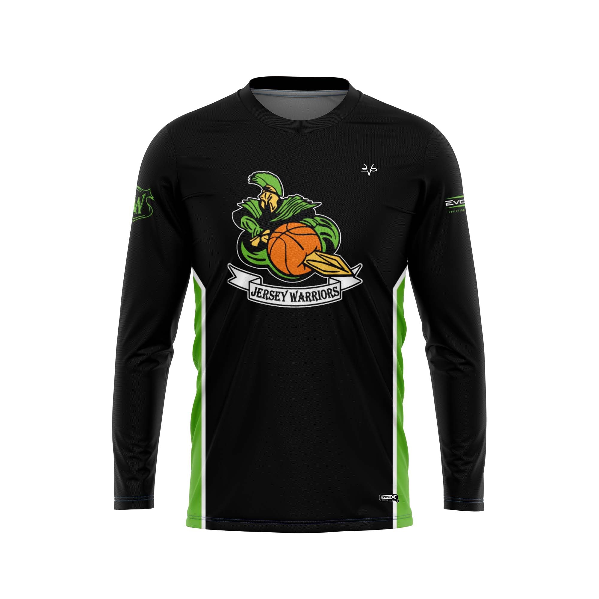 JERSEY WARRIORS Basketball Sublimated Long Sleeve Jersey