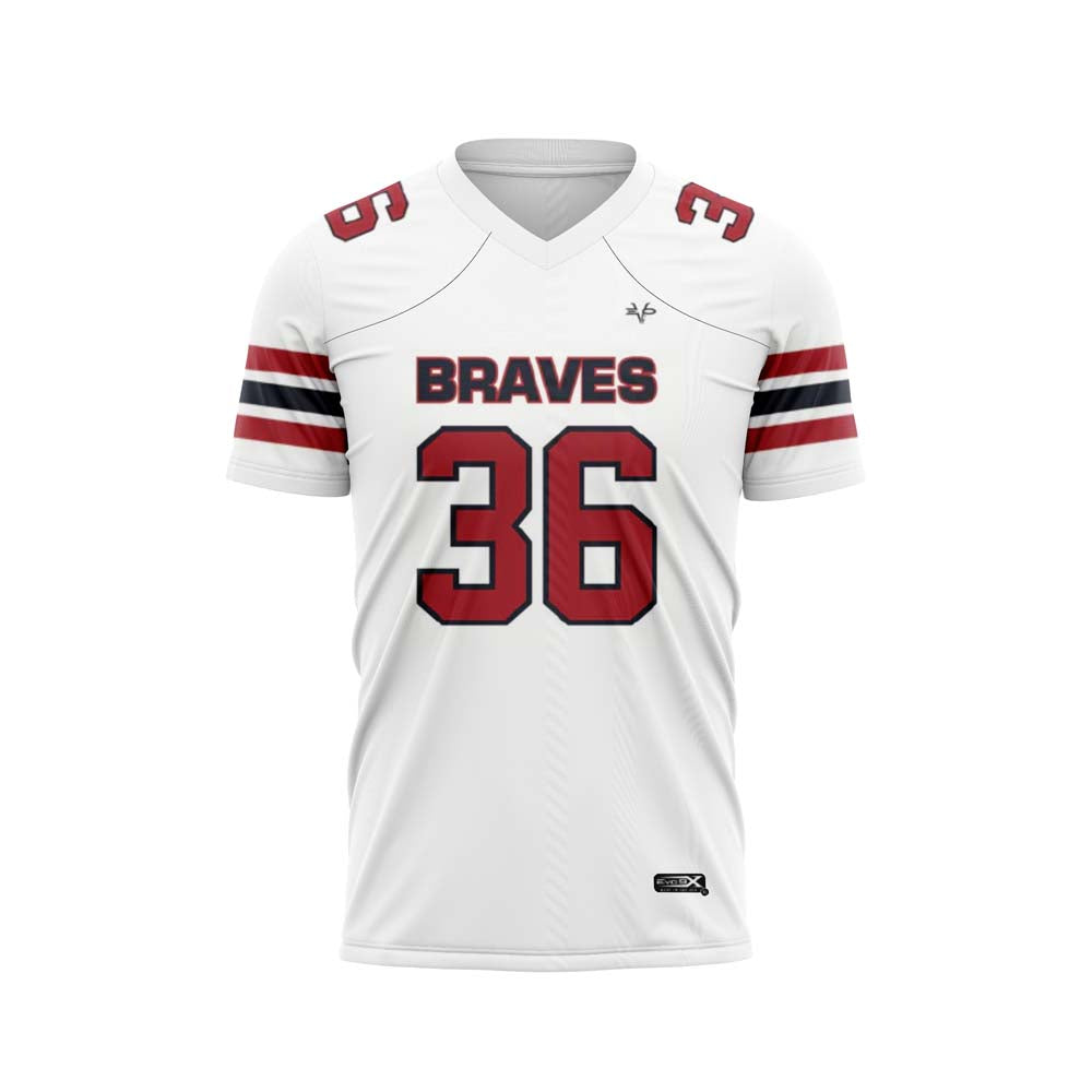 MANALAPAN BRAVES Football Sublimated Fan Jersey White