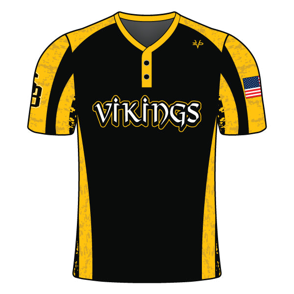 EVO9XSTORE EVO9X SB Vikings Full Dye Sublimated 2 Button Coaches Shirt Mens 3X-Large