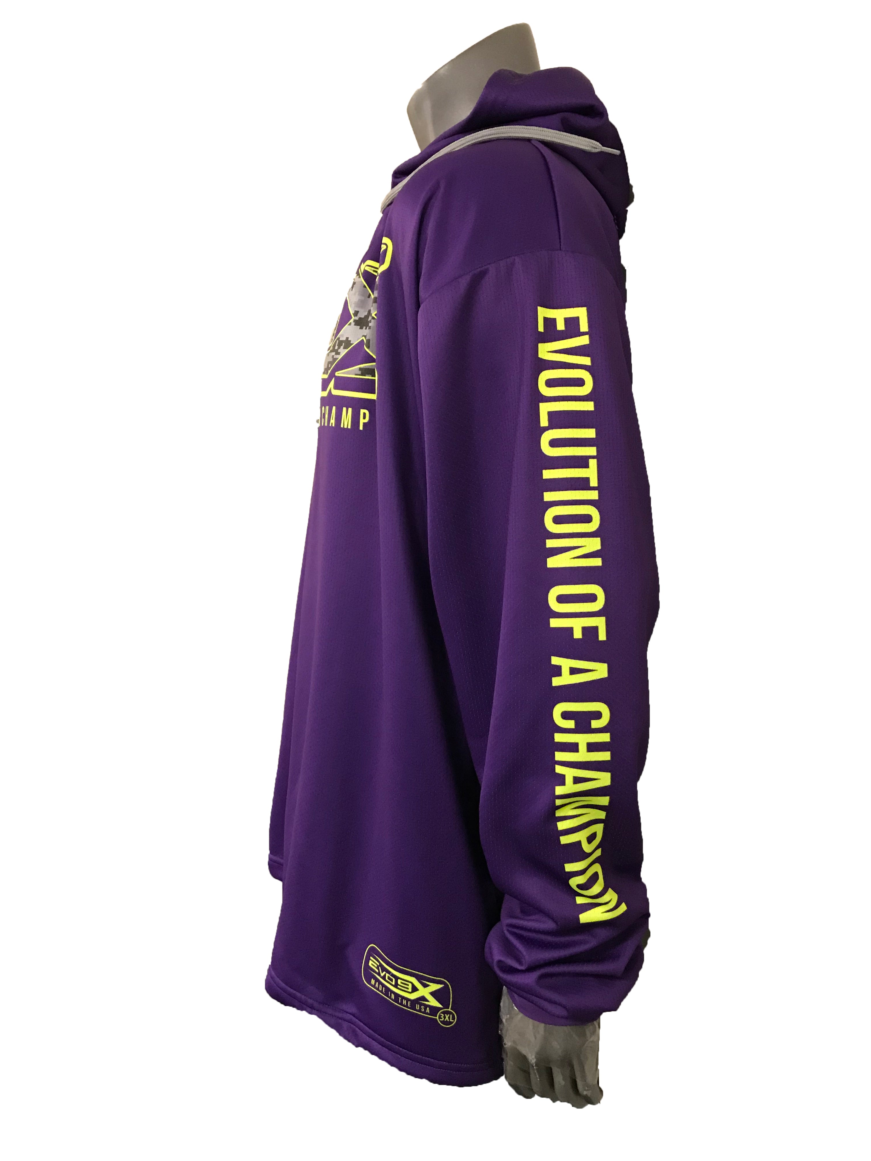 Sublimated Long Sleeve Hoodie Purple
