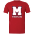 Wrestling Screen Printed Red Shirt