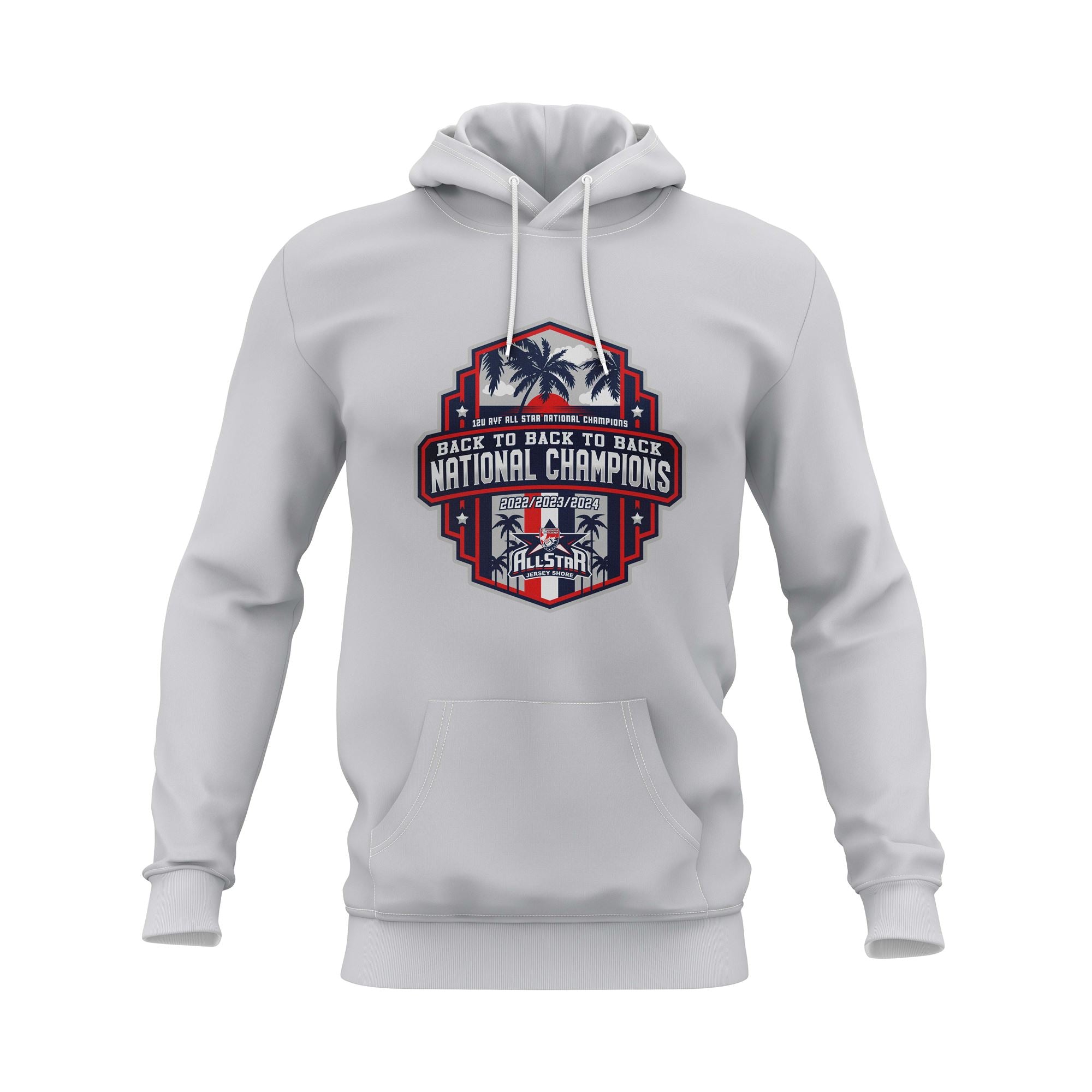 12U B2B2B SEMI SUB HOODIE - SILVER