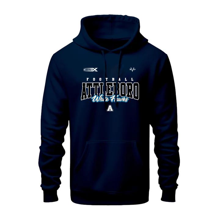 Attleboro White Hawks Cotton Hoodie
