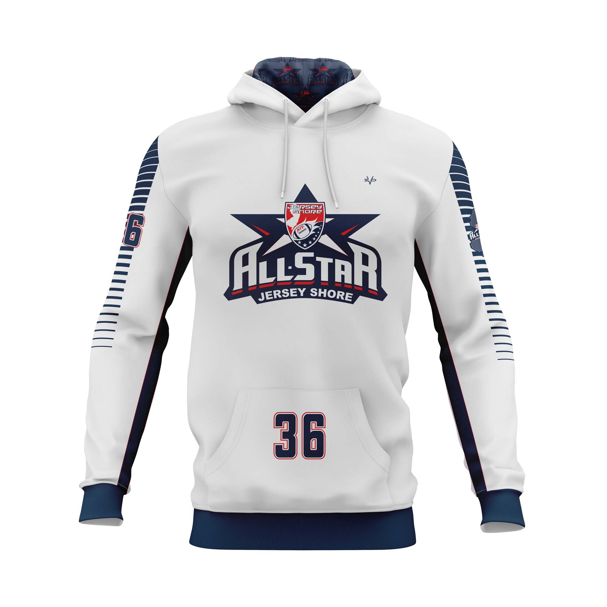 2024 NJAYF ALL STAR HOODIE-WHITE