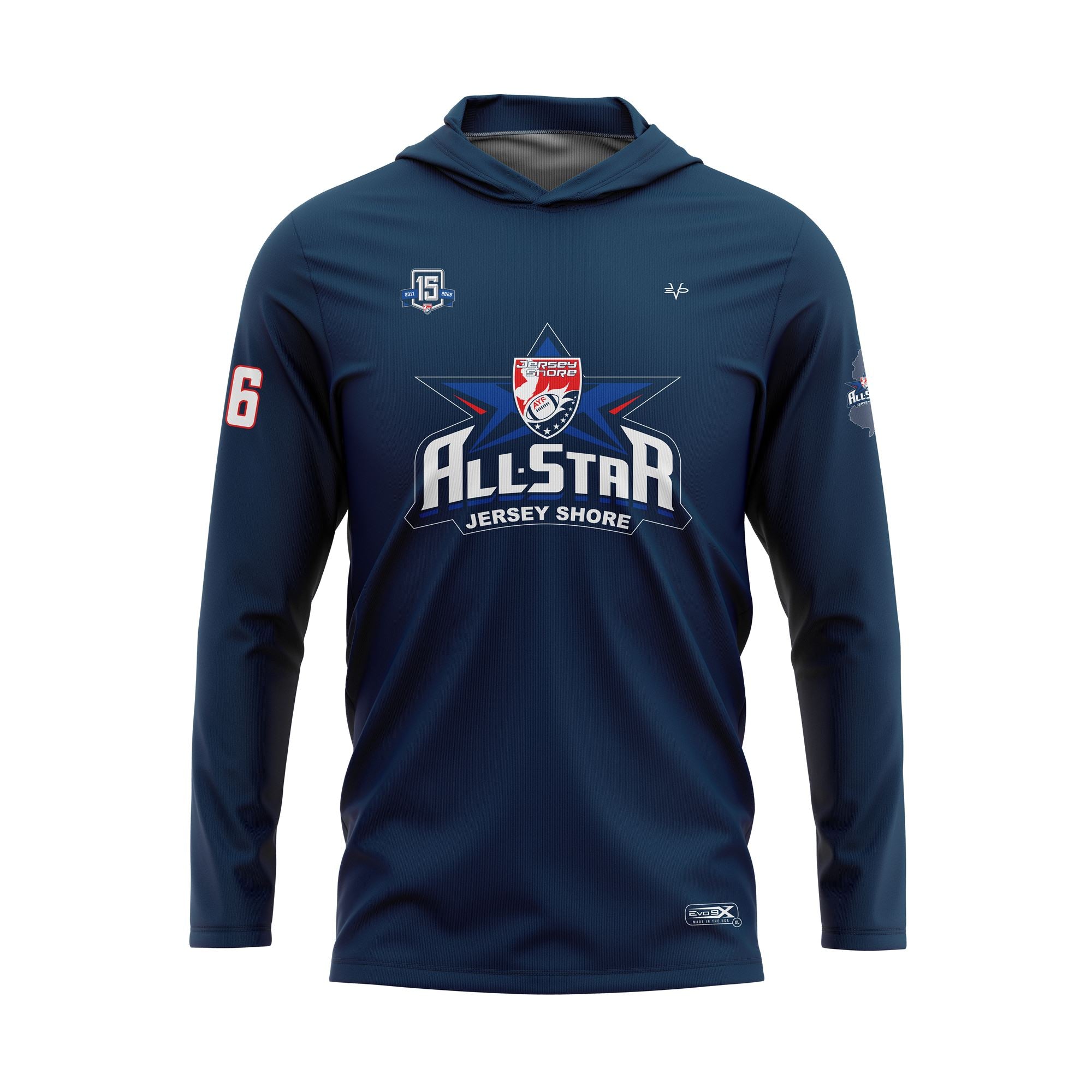 2025 NJAYF ALL STAR LIGHTWEIGHT LONG SLEEVE HOODIE