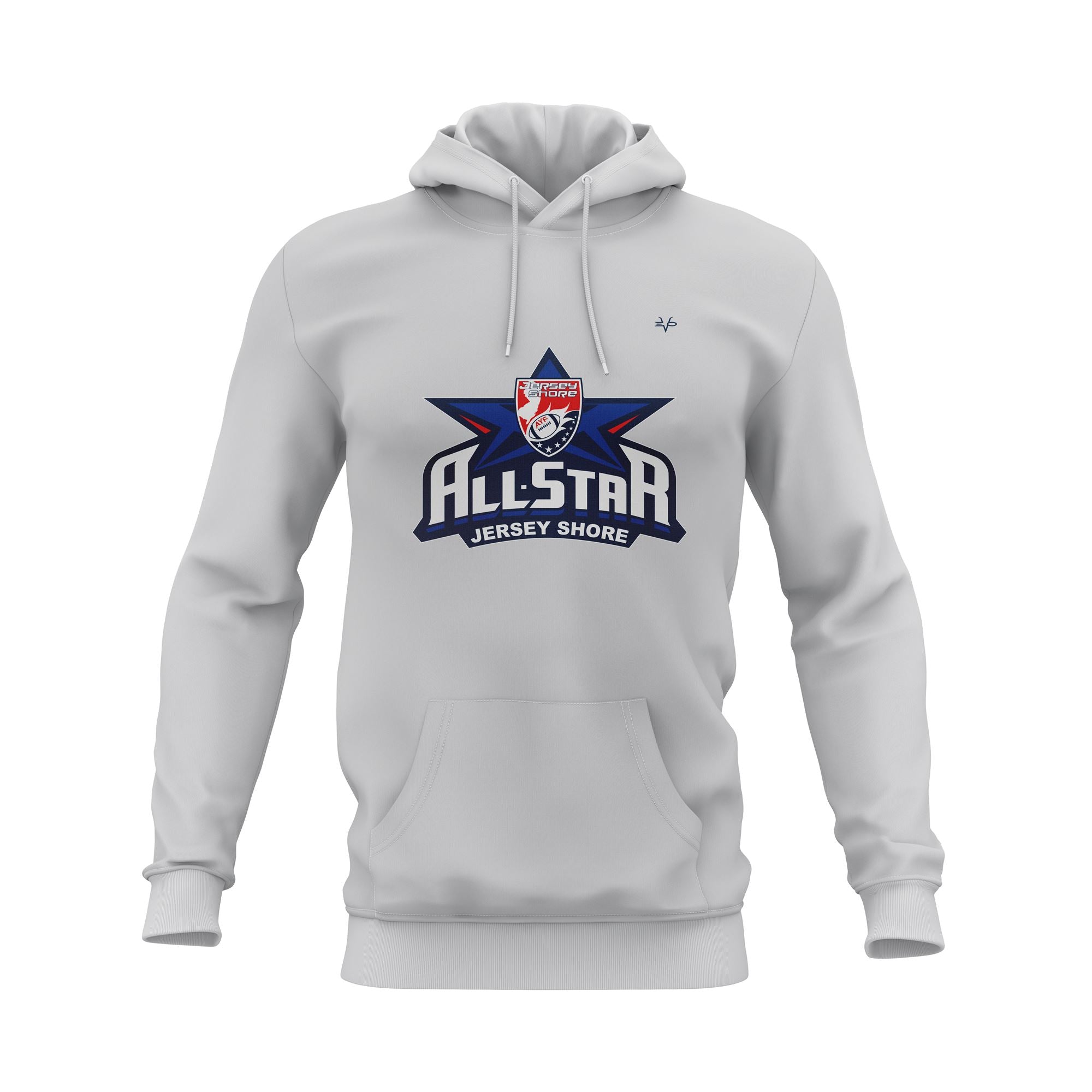 2025 NJAYF ALL STAR LOGO SEMI SUB HOODIE - SILVER
