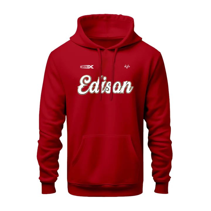 Edison Boys Travel Baseball Cotton Hoodie