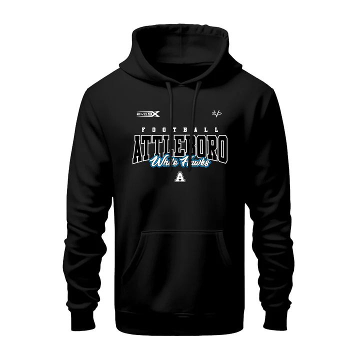 Attleboro White Hawks Cotton Hoodie