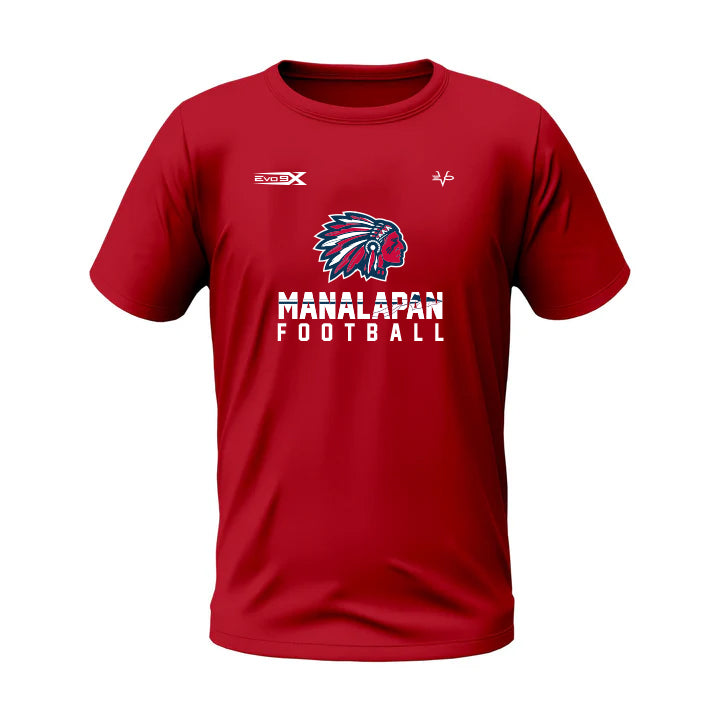 Manalapan Braves Football Cotton Tee Shirt