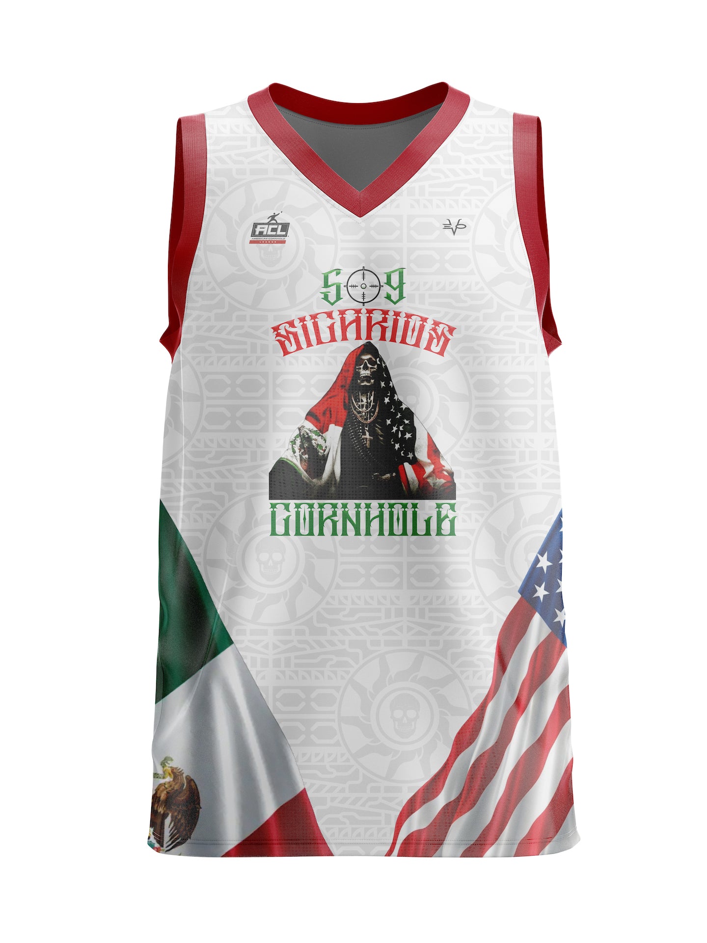 509 Sicarios Basketball Jersey White