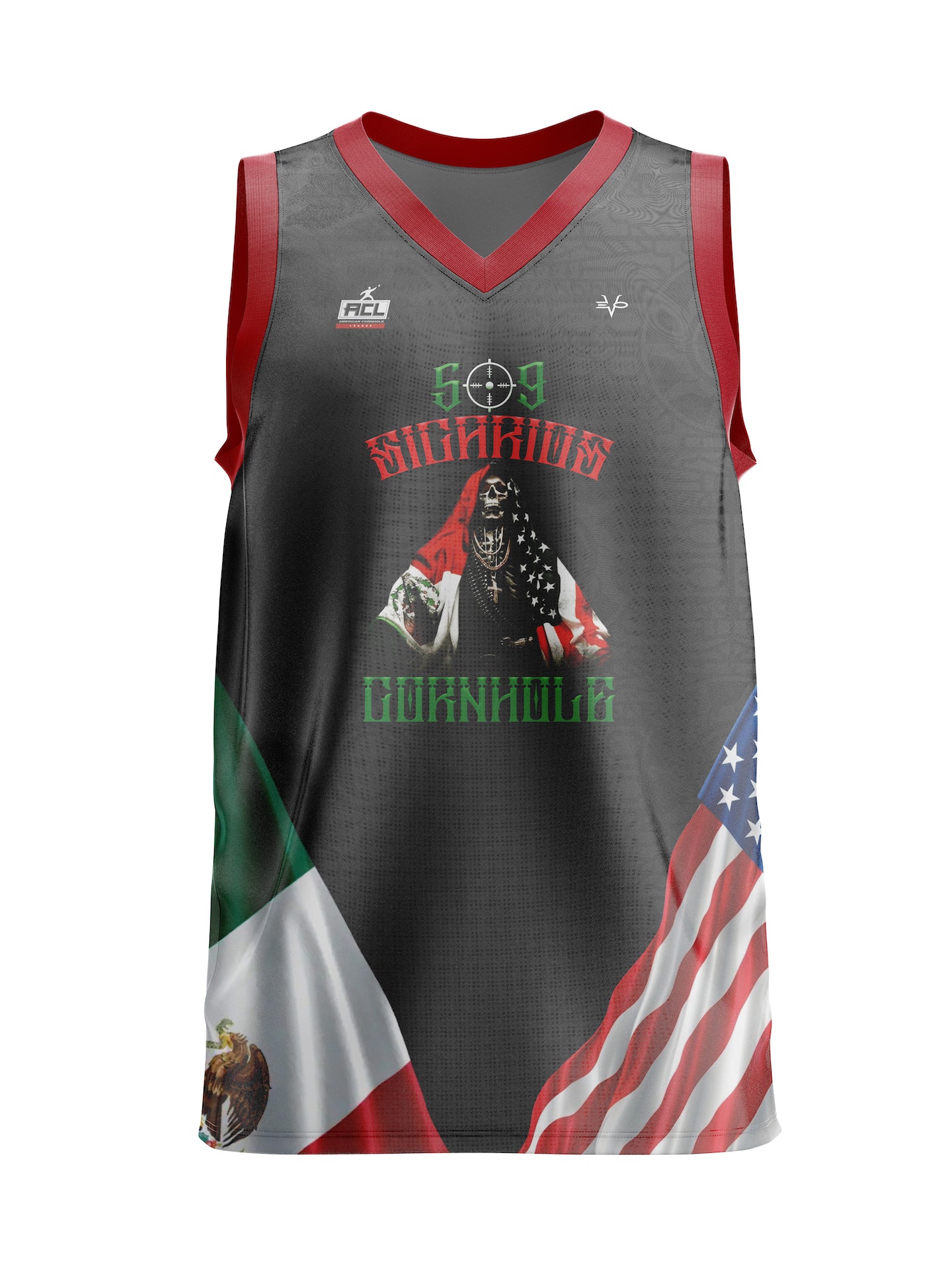509 Sicarios Basketball Jersey Black