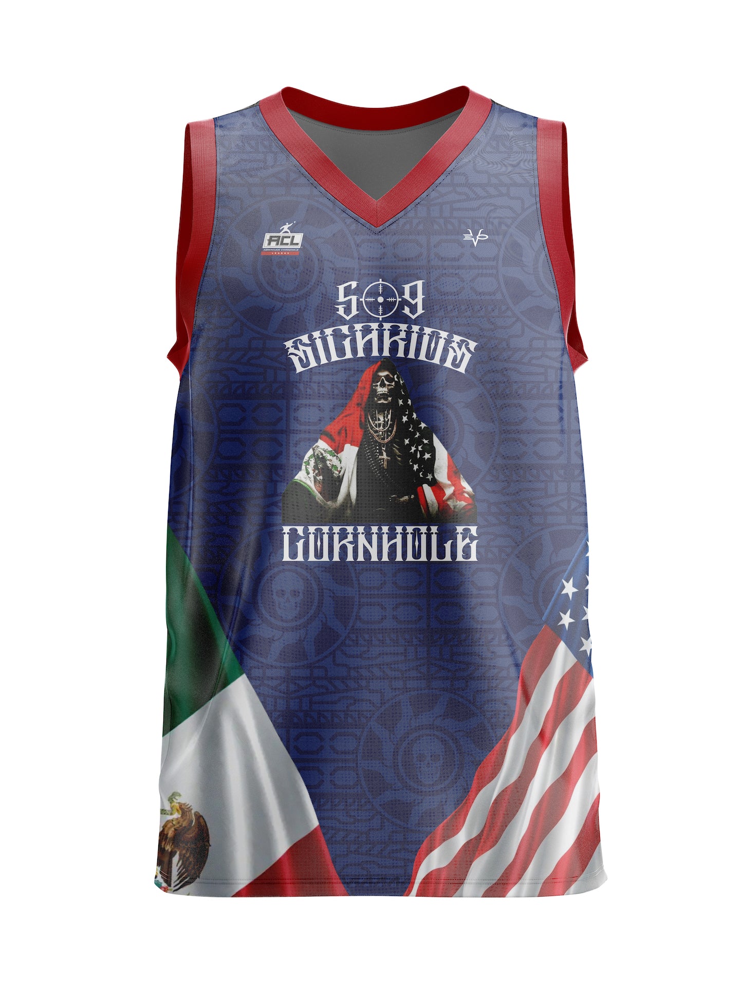 509 Sicarios Basketball Jersey Blue