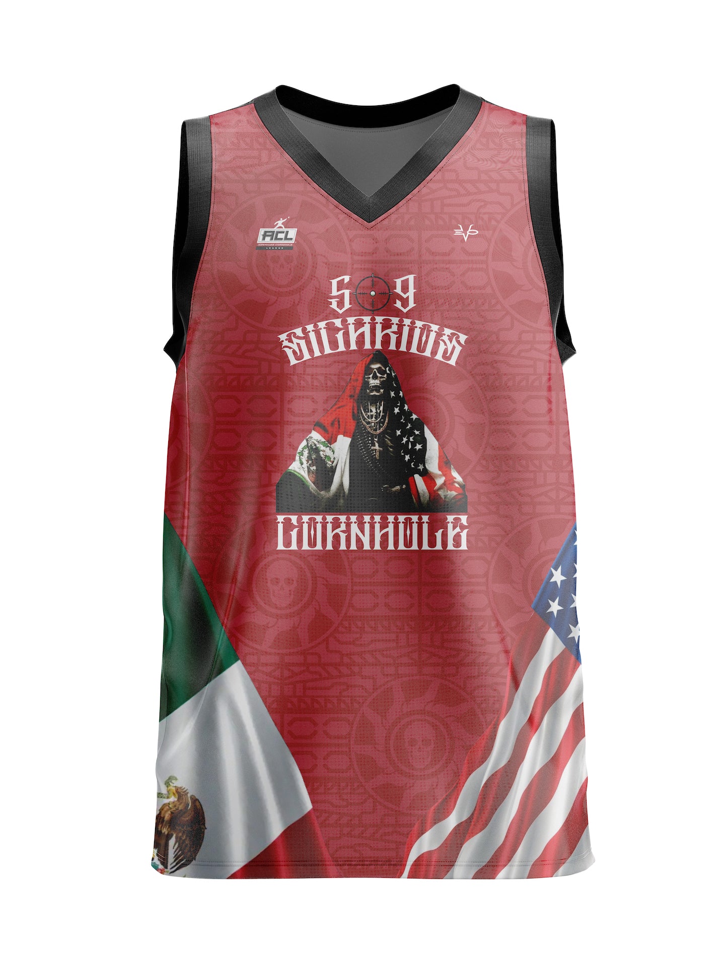509 Sicarios Basketball Jersey Red
