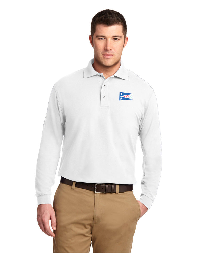 AHYC PORT AUTHORITY SILK TOUCH LONG SLEEVE POLO