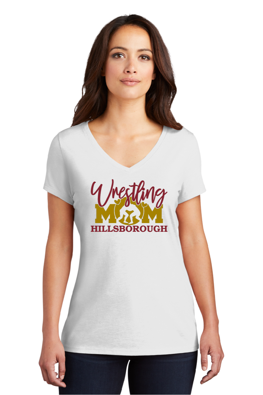 HILLSBOROUGH WRESTLING CLUB Women’s Tri-Blend T-Shirt White
