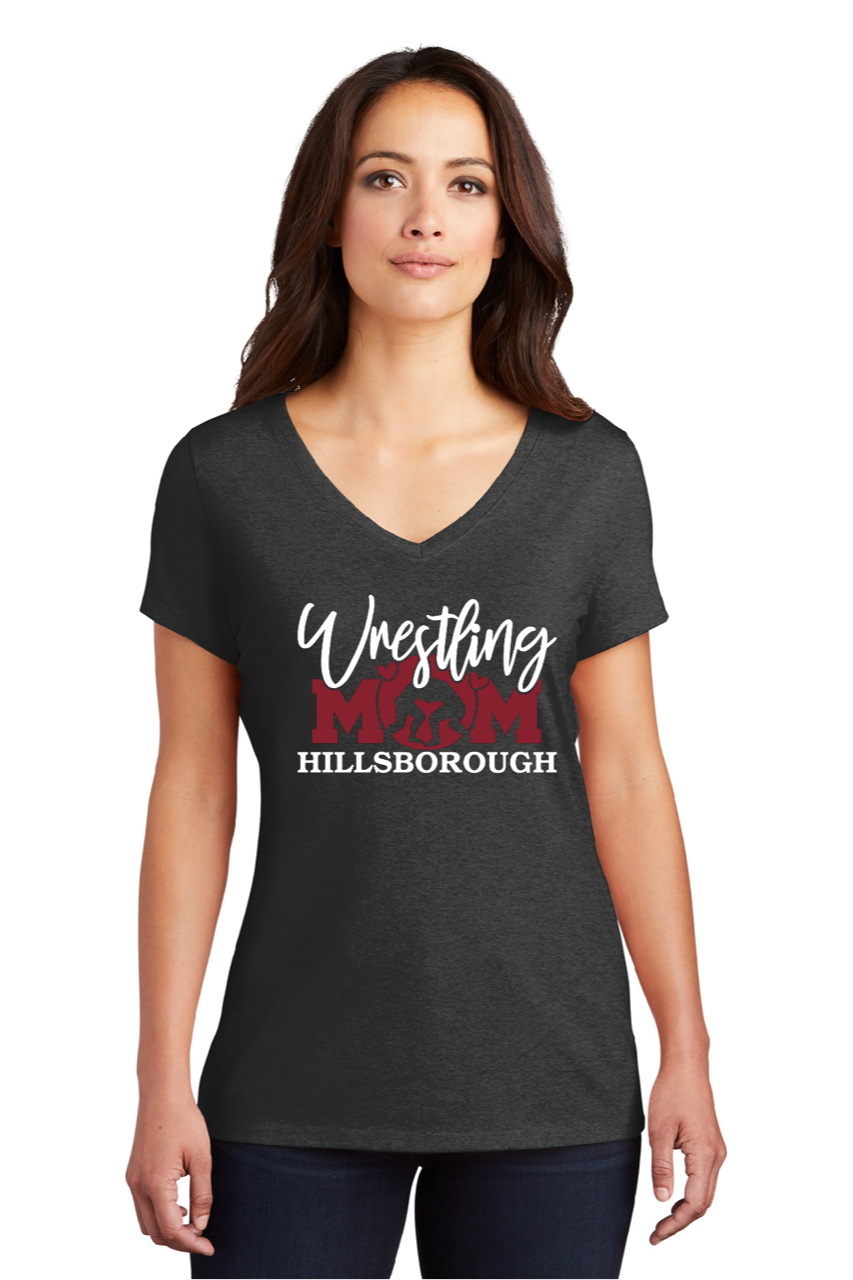 HILLSBOROUGH WRESTLING CLUB Women’s Tri-Blend T-Shirt Vintage Black