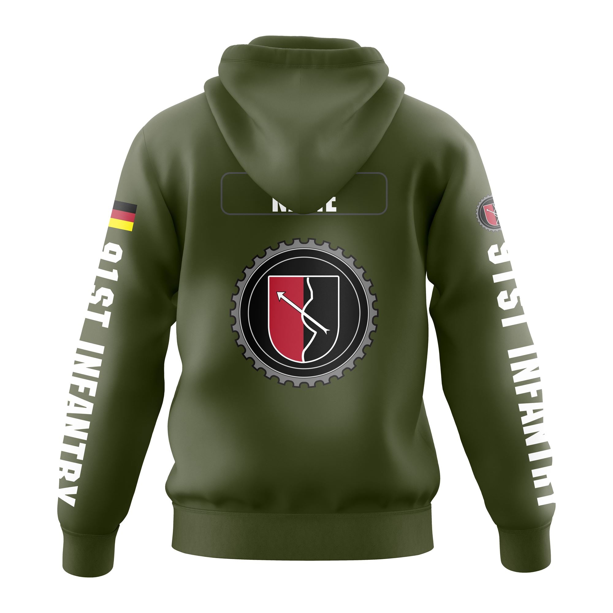 91ST INFANTRY HOODIE - ARMY GREEN