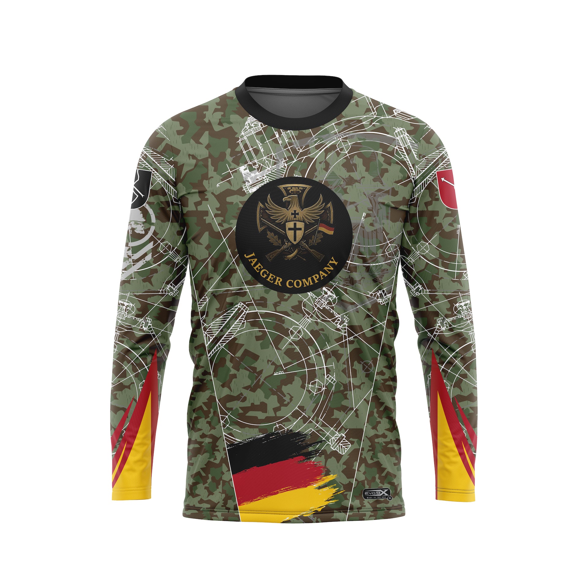 91ST INFANTRY JAEGER OFFICER CREWNECK LS