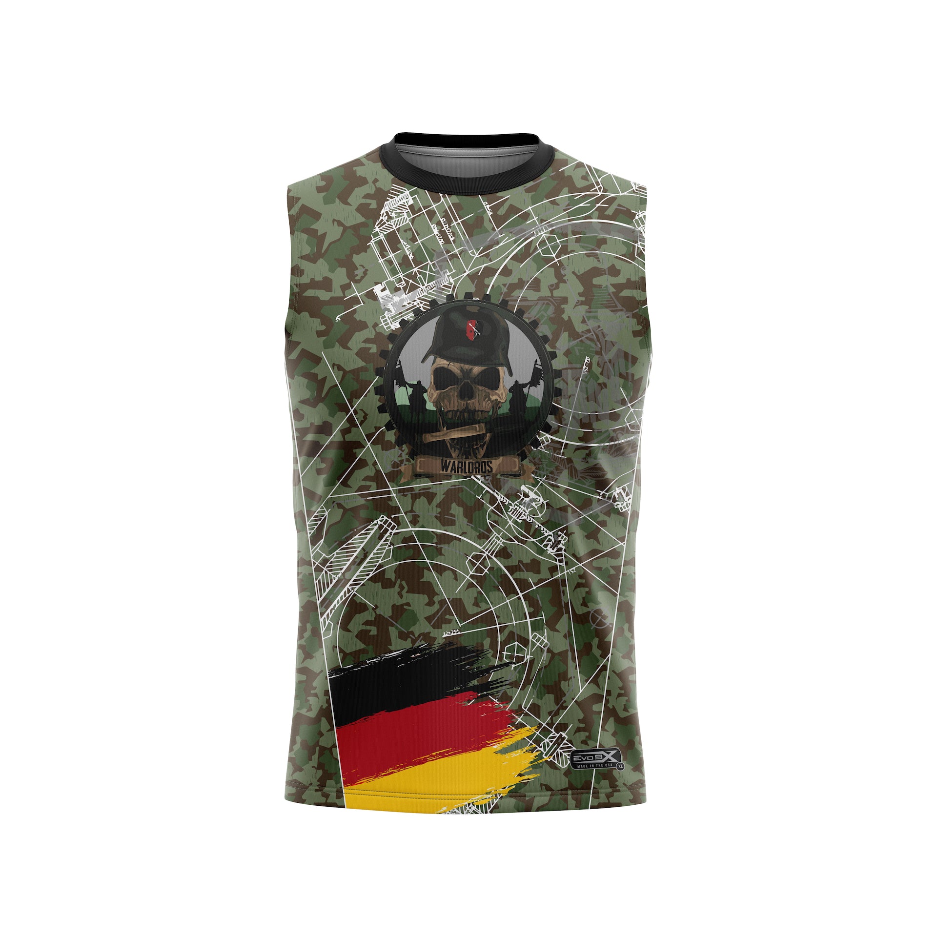 91ST INFANTRY WARLORDS OFFICER CREWNECK SLEEVELESS