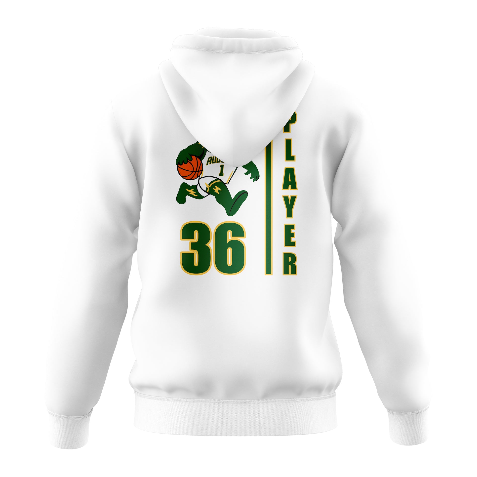 AUDUBON BASKETBALL SEMI SUB HOODIE - WHITE