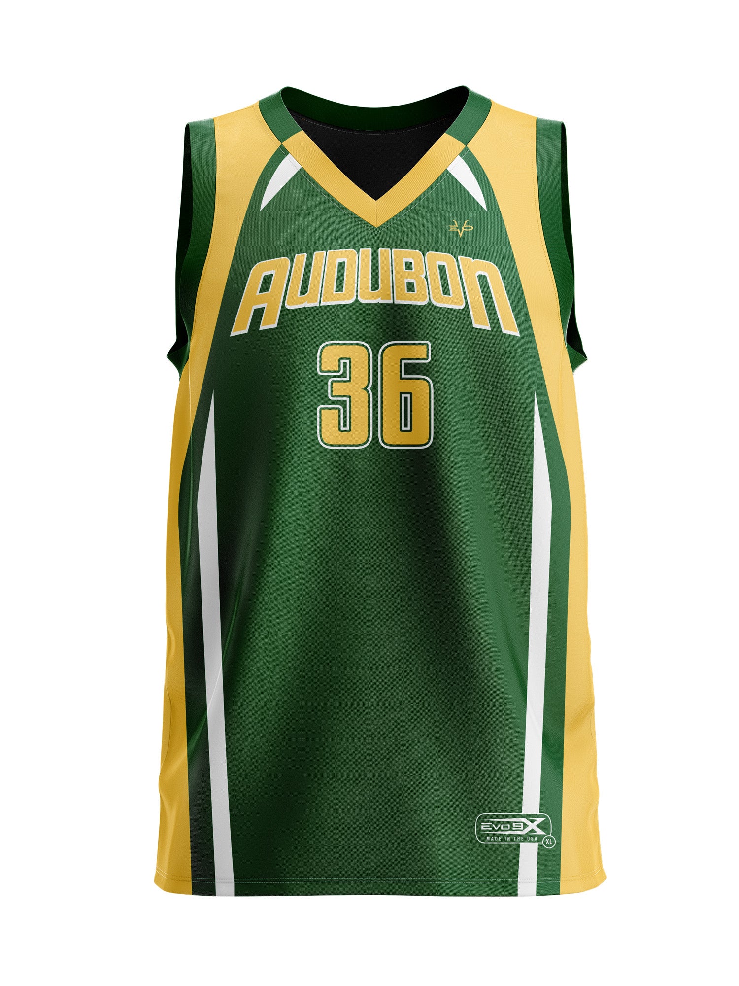AUDUBON BASKETBALL JERSEY - GREEN (OPTIONAL)