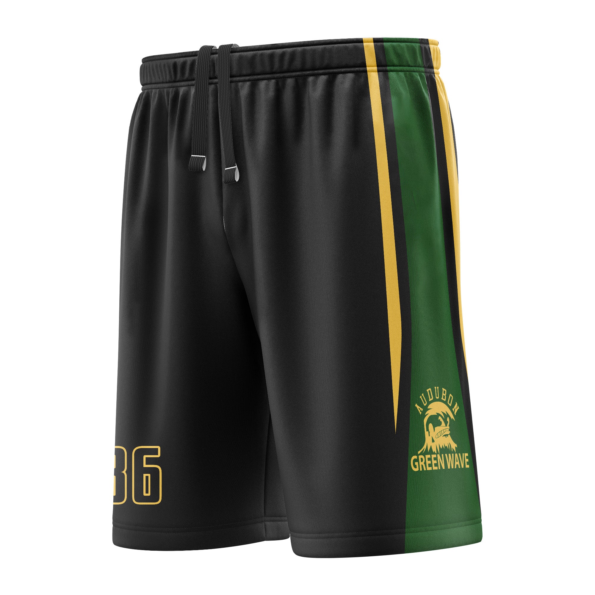 AUDUBON BASKETBALL SHORT - BLACK