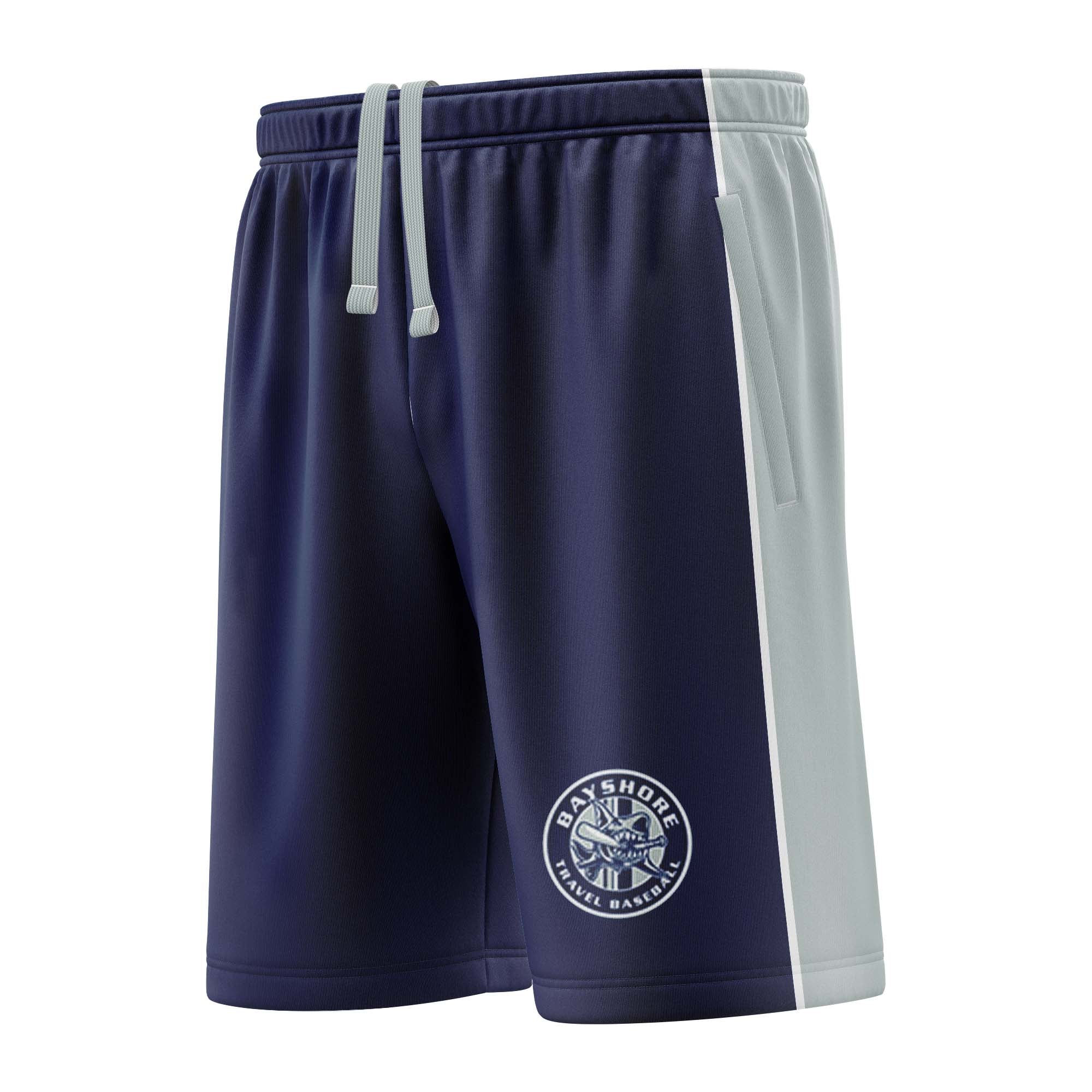 BAYSHORE SHARKS 9U Sublimated Shorts with Pockets