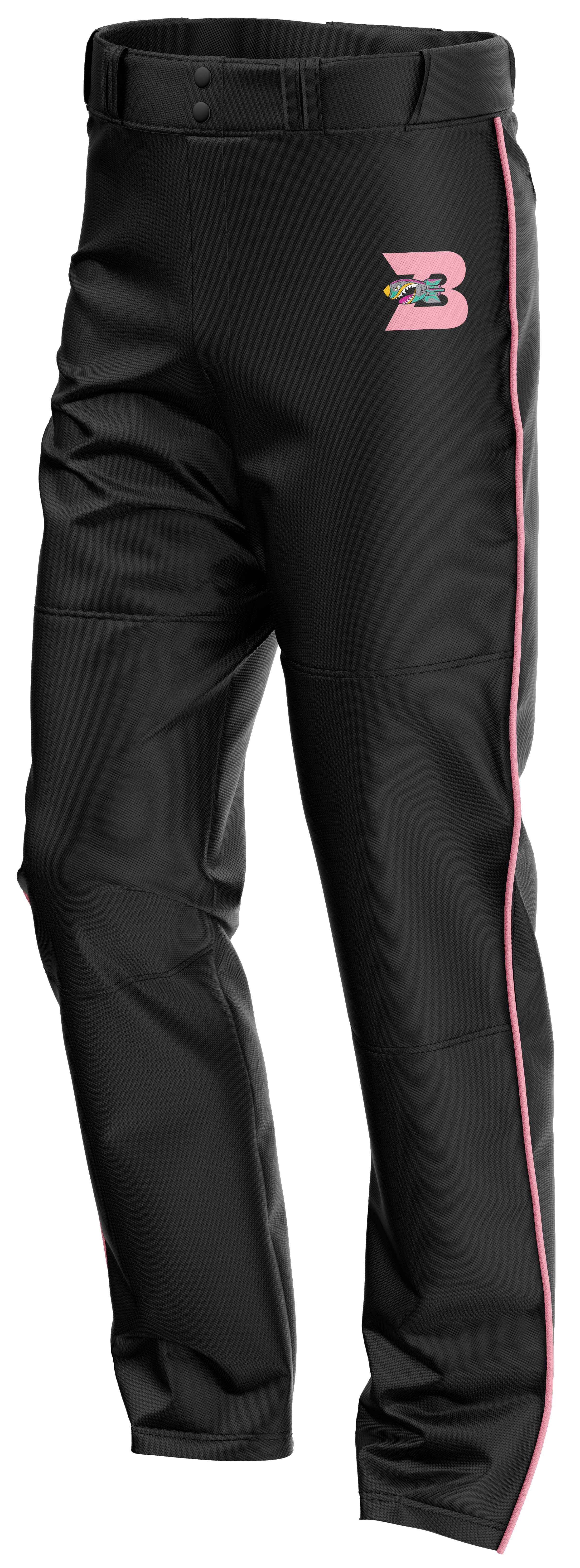 BOMB SQUAD BASEBALL BLACK STRAIGHT LEG  PANT