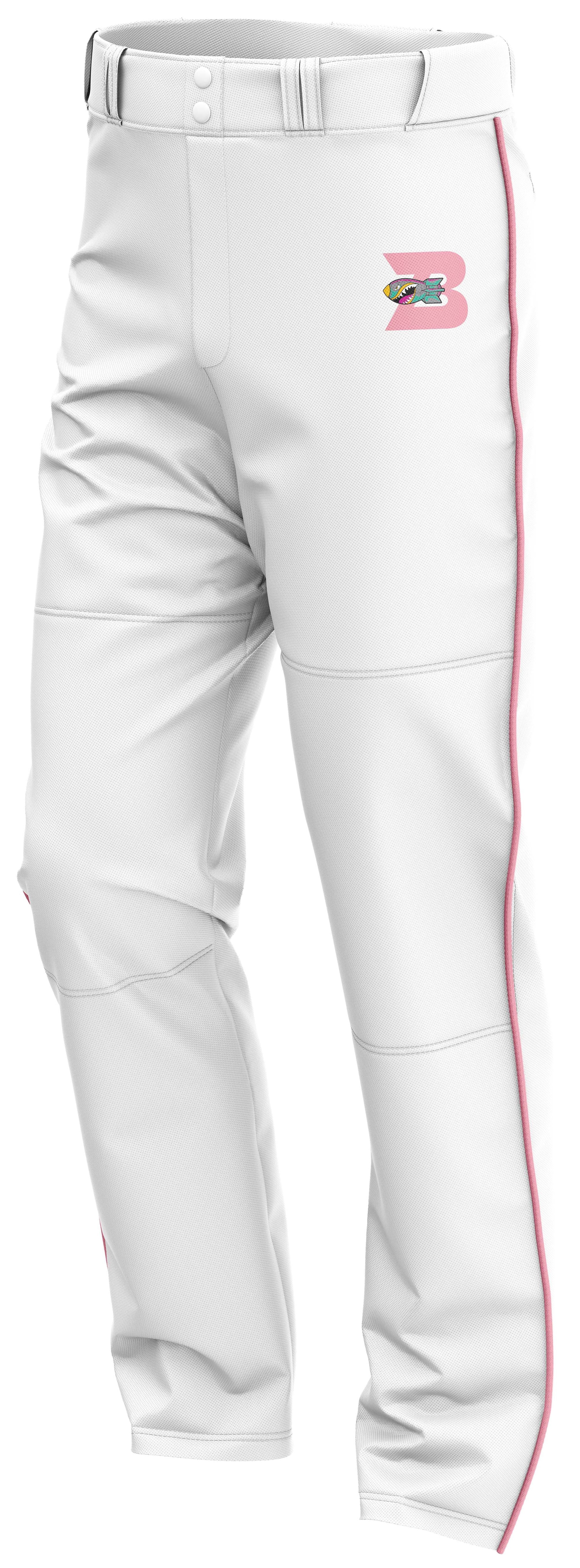 BOMB SQUAD BASEBALL WHITE STRAIGHT LEG PANT