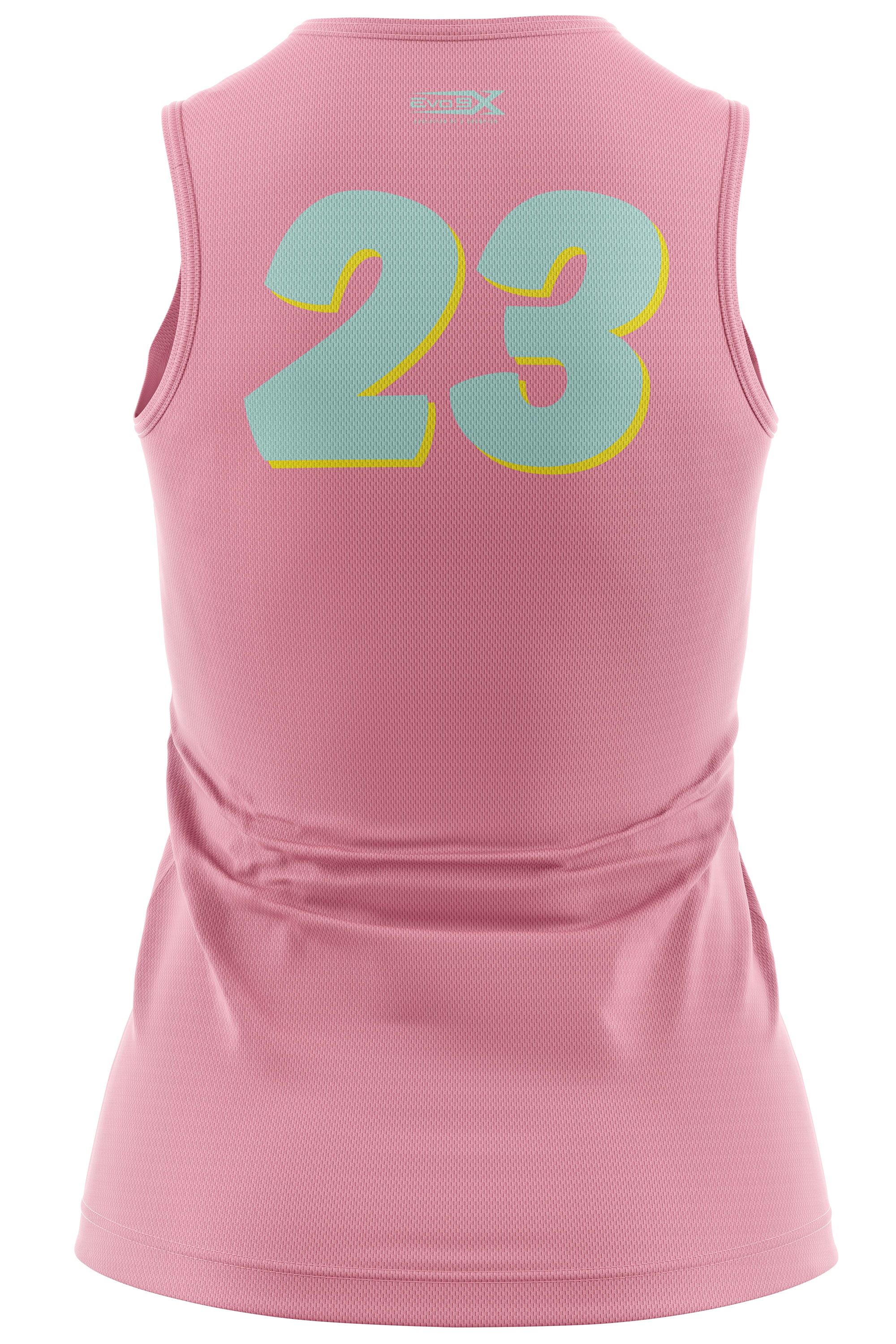 BOMB SQUAD SLEEVELESS PINK WOMENS VNECK NO CROWN