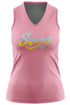 BOMB SQUAD SLEEVELESS PINK WOMENS VNECK NO CROWN