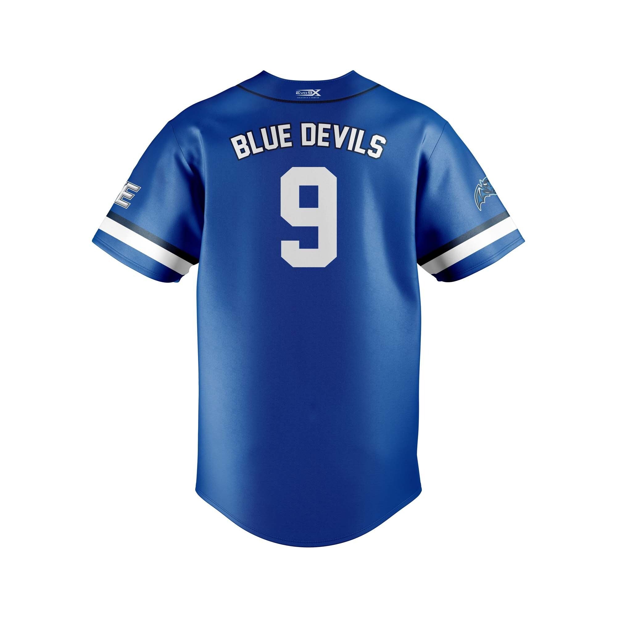 BLUE DEVILS FULL BUTTON BLACK