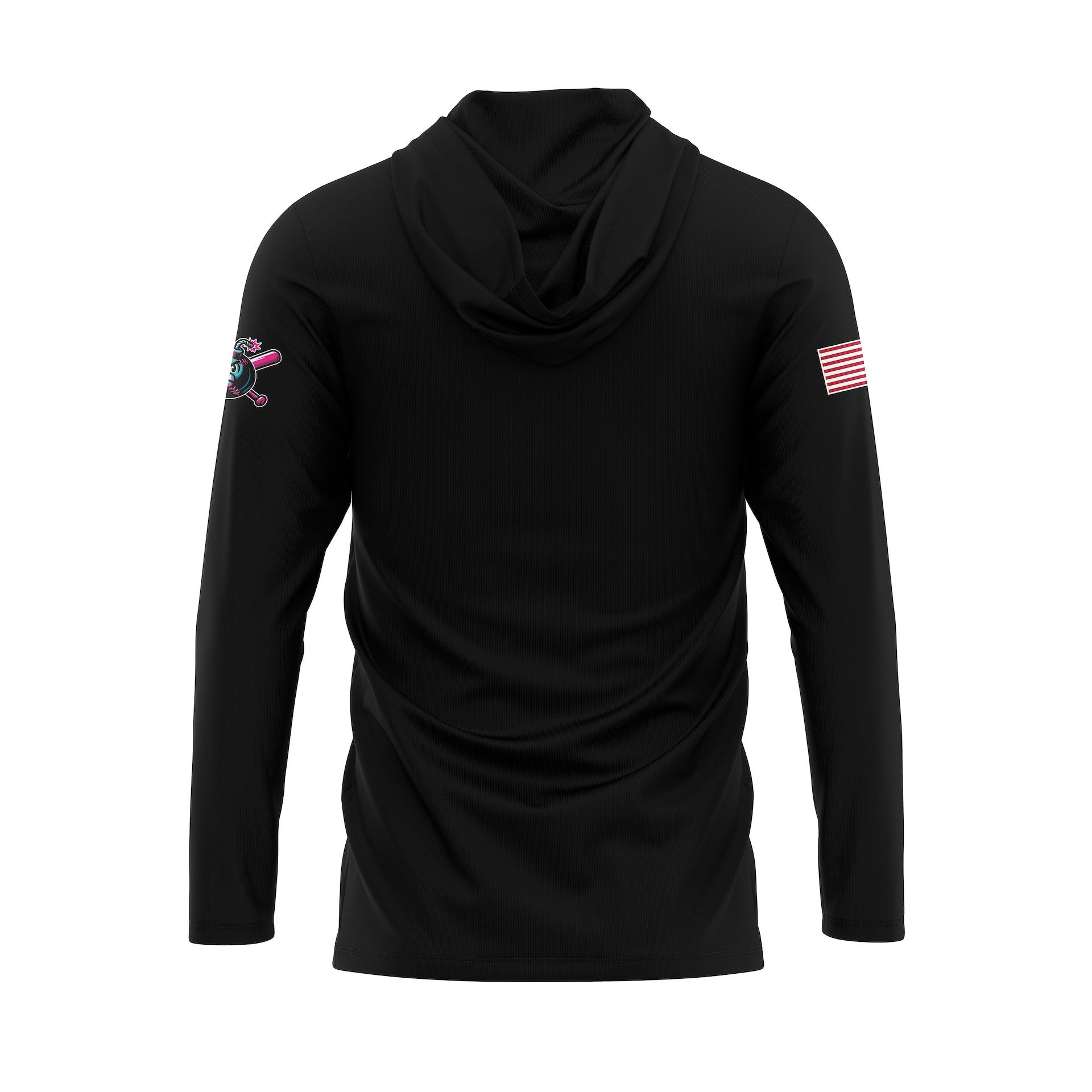 BOMBERS 7U LT WEIGHT HOODIE - BLACK