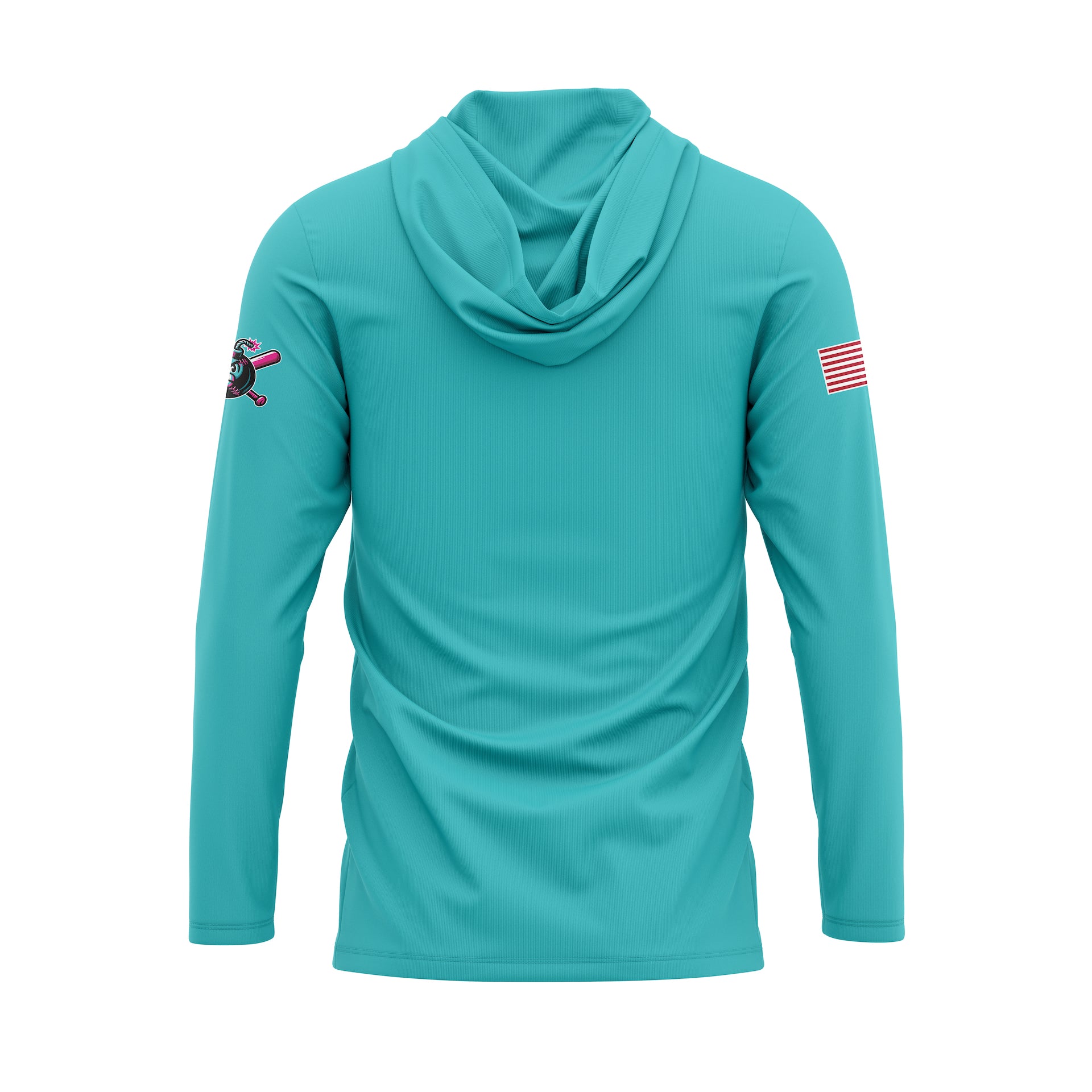 BOMBERS 7U LT WEIGHT HOODIE - TEAL