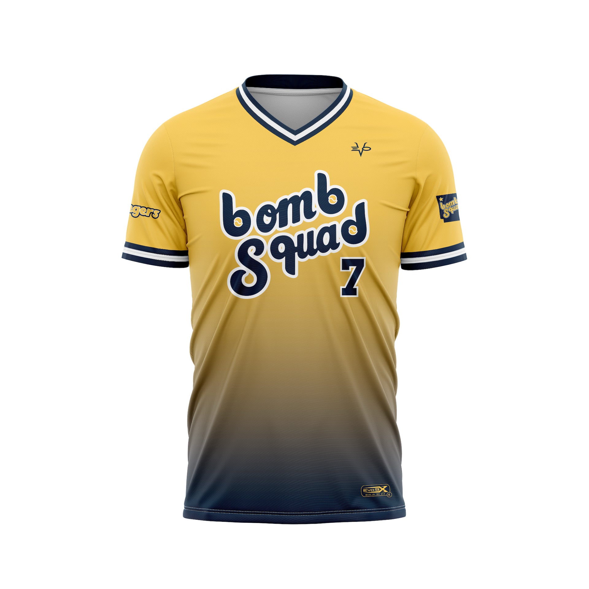 DINGERS BOMB SQUAD SS V NECK JERSEY