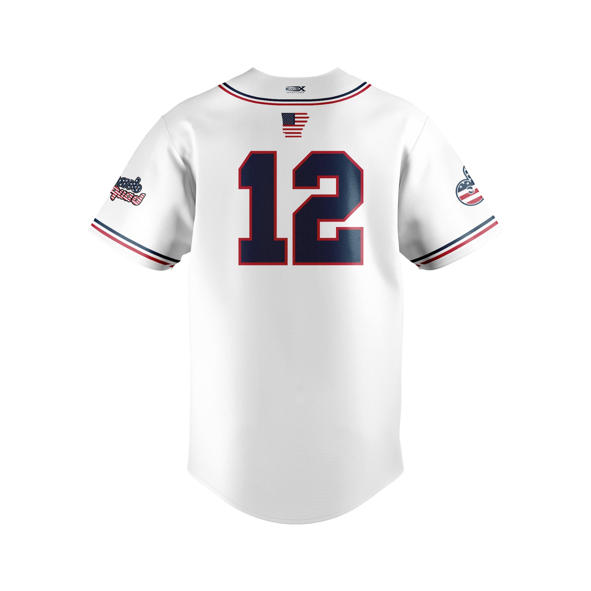 DINGERS BOMB SQUAD SS FULL BUTTON JERSEY - WHITE