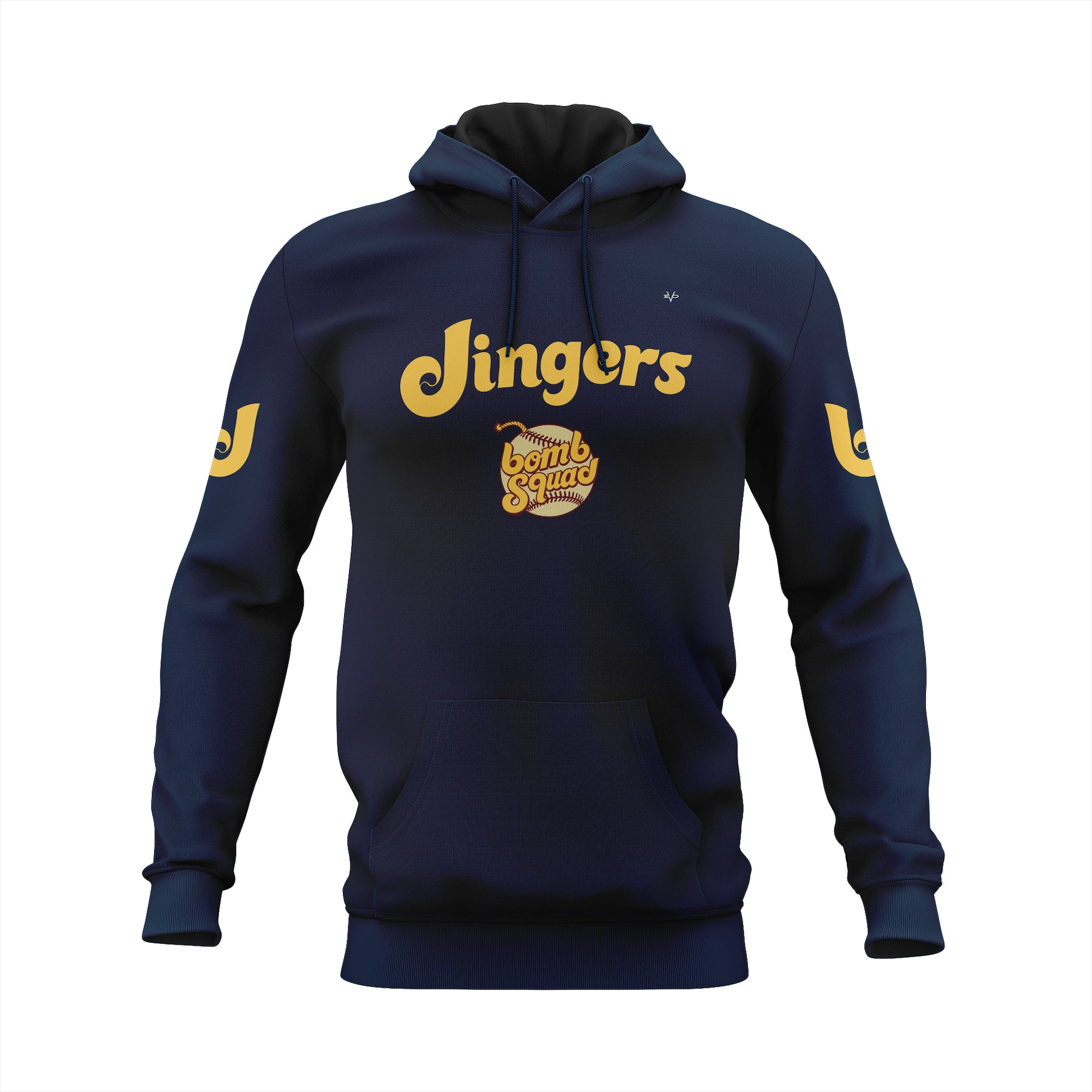 DINGERS BOMB SQUAD LS KANGAROO HOODIE - NAVY
