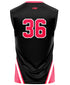 BOUND BROOK REC Sublimated 2-Button Softball Jersey Back