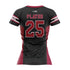 BOUND BROOK Football Sublimated Cap Sleeve Jersey Black