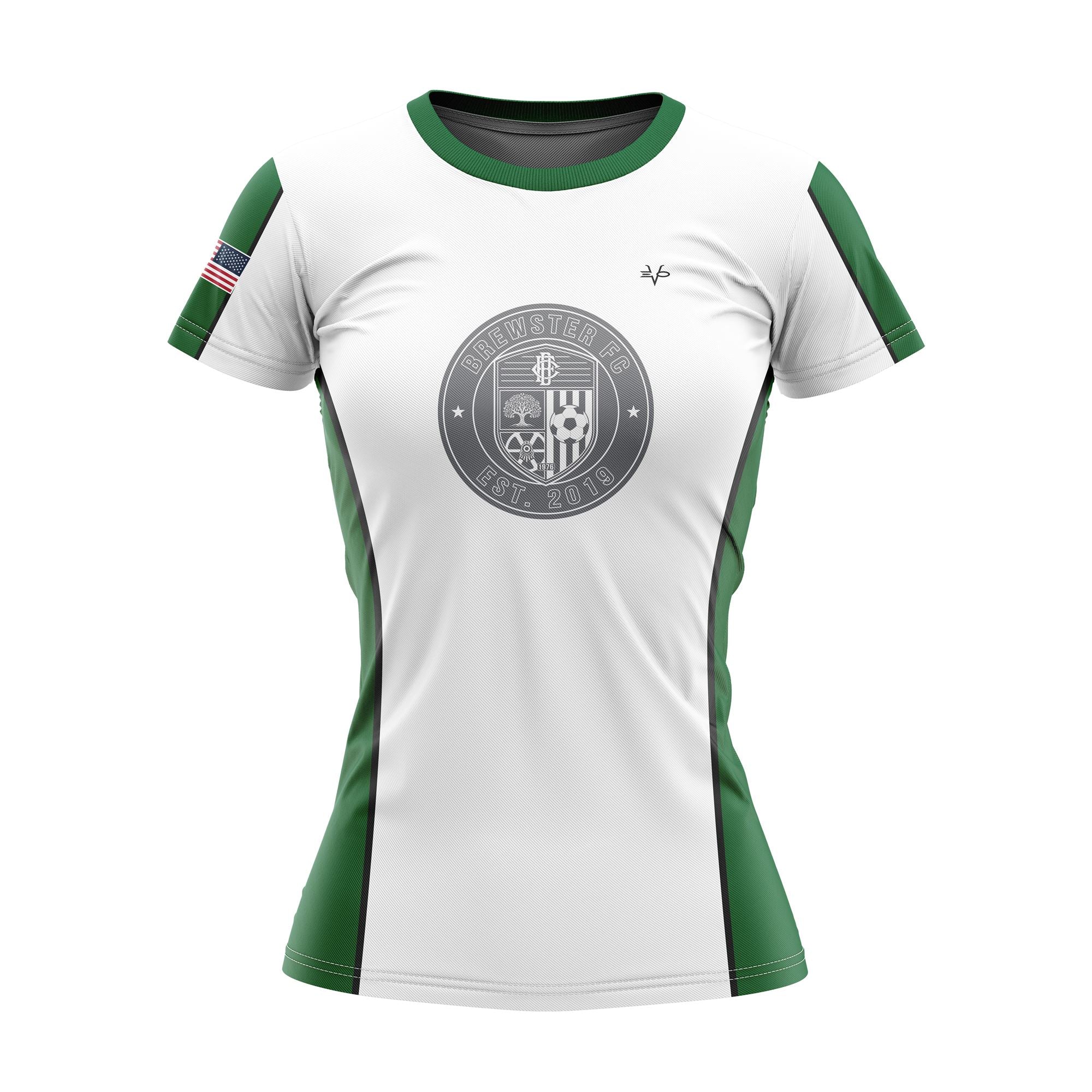 BREWSTER F.C. WOMEN CREWNECK SS - WHITE