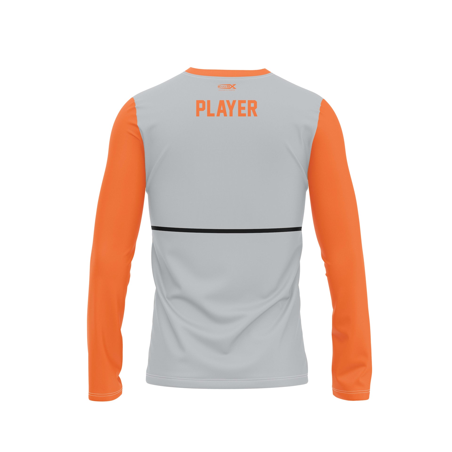 BEACH BUMS LS BATTING JACKET - GREY/ORANGE