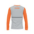 BEACH BUMS LS BATTING JACKET - GREY/ORANGE
