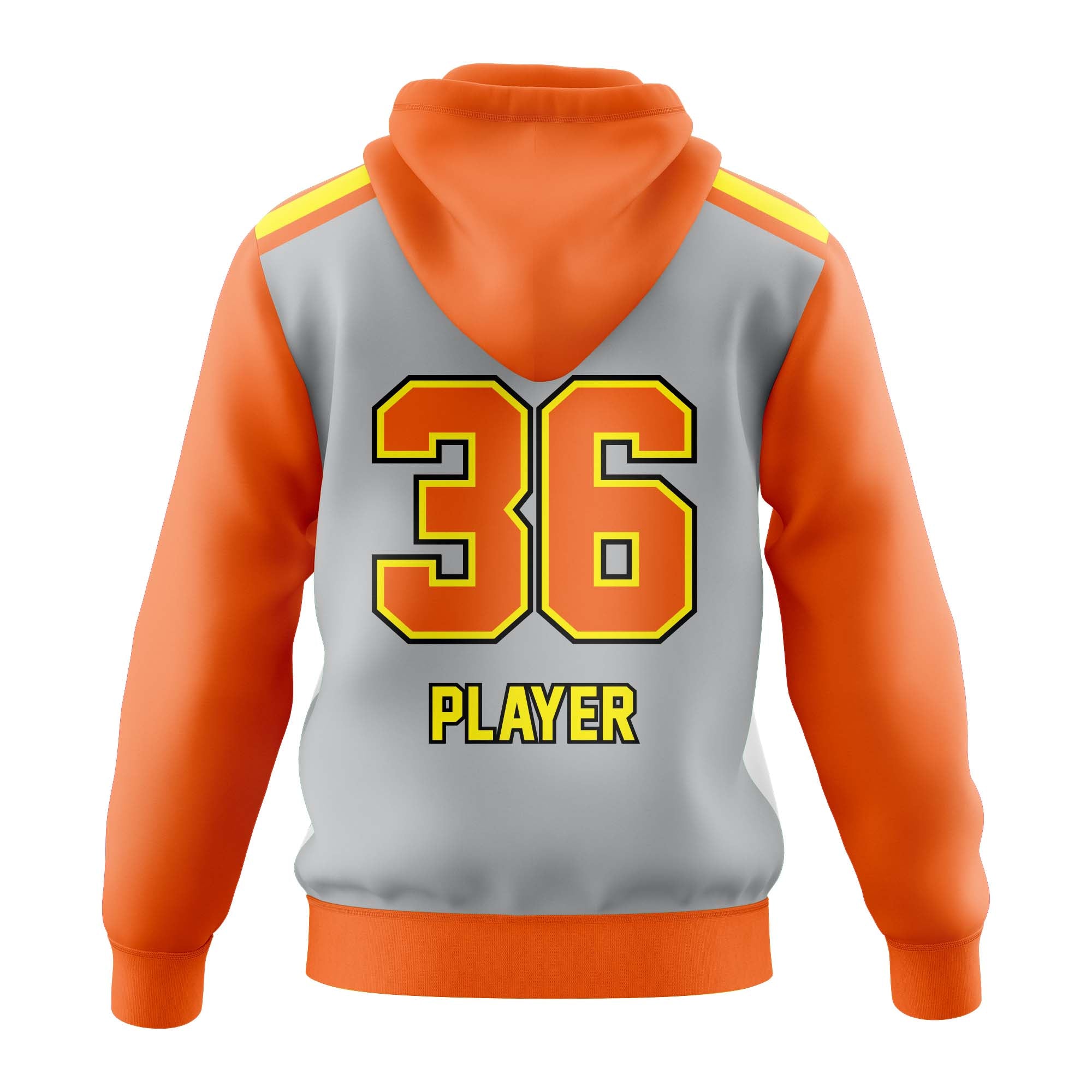 BEACH BUMS HOODIE - GREY/ORANGE