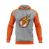 BEACH BUMS HOODIE - GREY/ORANGE