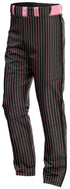 BOMB SQUAD BASEBALL BLACK/PINK PINSTRIPE STRAIGHT LEG PANT