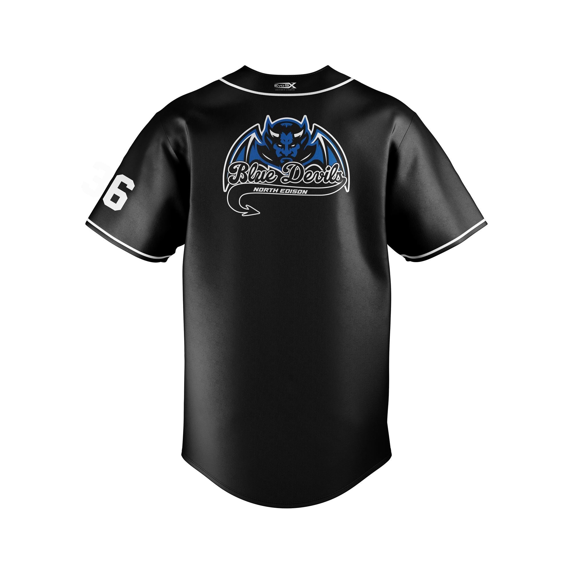 BLUE DEVILS BLACK FULL BUTTON