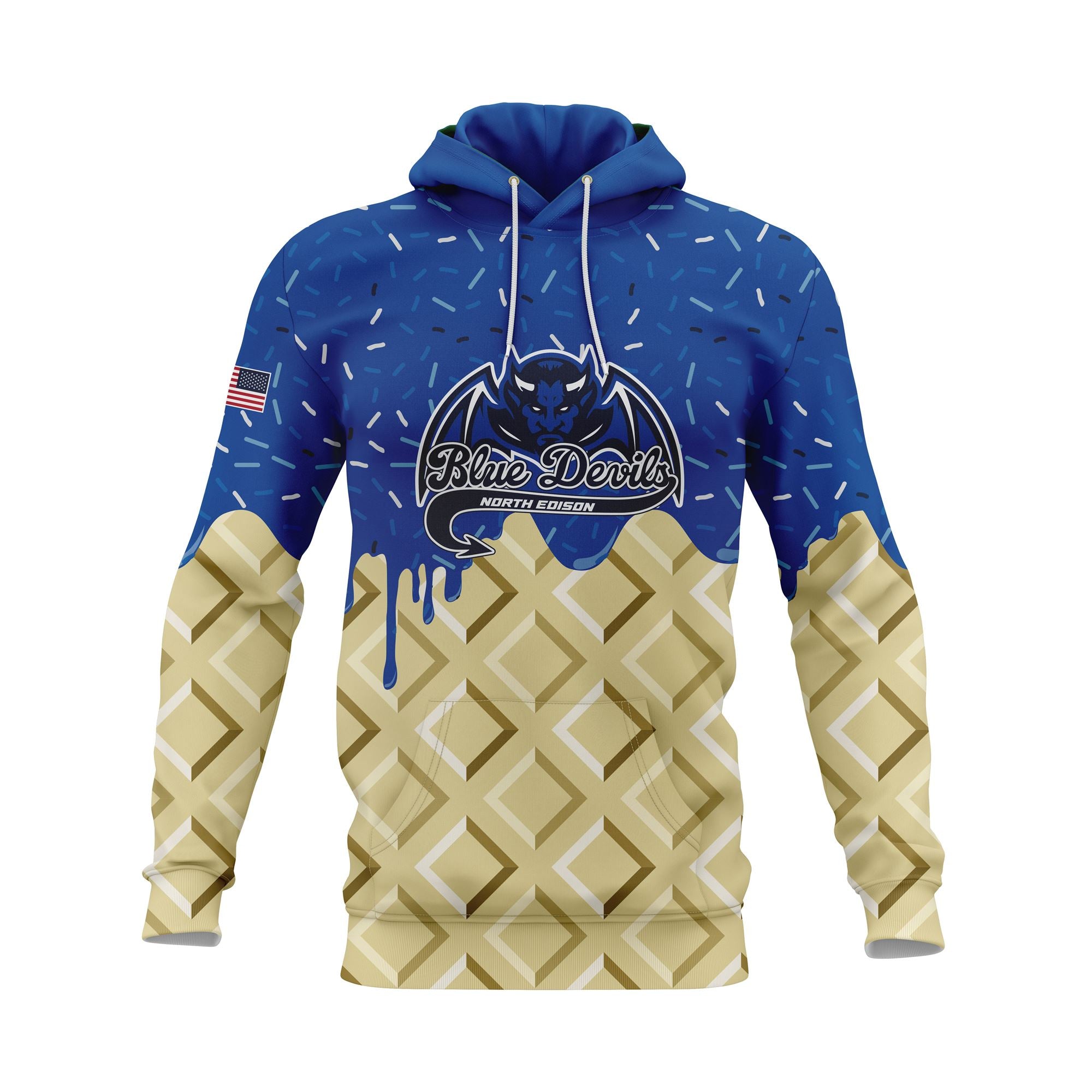 BLUE DEVILS ICE CREAM HOODIE