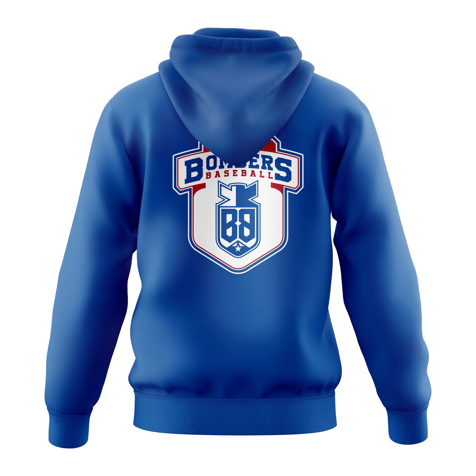 Bombers Baseball Long Sleeves Hoodie Royal