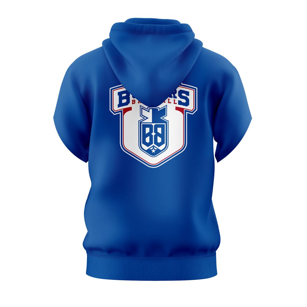 Bombers Baseball Short Sleeves Hoodie Royal