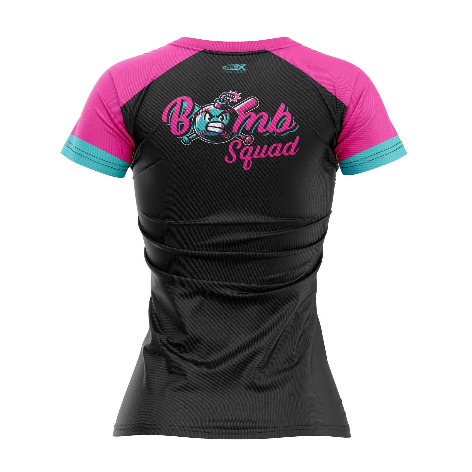 BOMBERS 7U WOMENS VNECK SS PINK